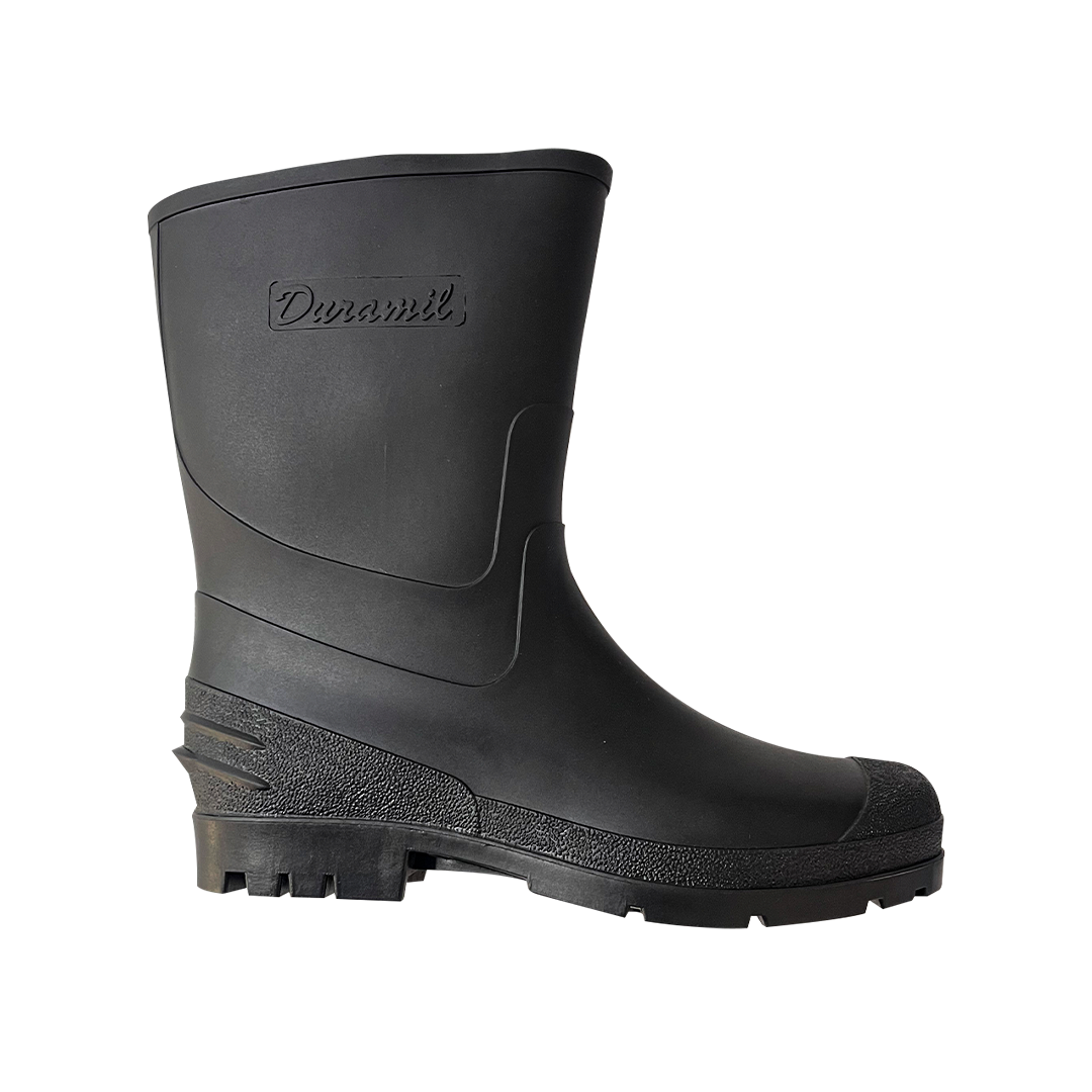 BOTA PVC SIN CASCO MODELO ROCKY MARCA DURAMIL NEGRO PUU